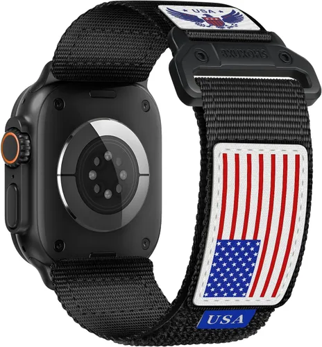Miniatura 12 de Correa de nylon resistente para Apple Watch para hombres y mujeres de 42 mm, 41 mm, 40 mm, 38 mm, correas de iWatch para hombre, correa deportiva