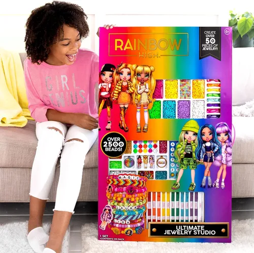 Miniatura 8 de Rainbow High El mejor diseñador de joyas, kit de fabricación de joyas de bricolaje, diseño de más de 20 piezas de joyería, gran actividad de fin