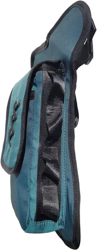 Miniatura 5 de Bolsa Cangurera Larswon con Ajuste en Muslo y Cintura, Riñonera Táctica, Bolsa para Motocicleta Impermeable D- Verde azulado