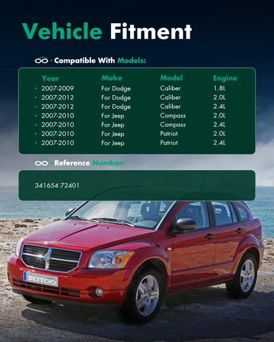 Miniatura 4 de SCITOO Amortiguadores, amortiguadores de gas traseros aptos para 2007 2008 2009 2010 para Dodge Caliber, 2007 2008 2009 2010 para Jeep Compass, 2007