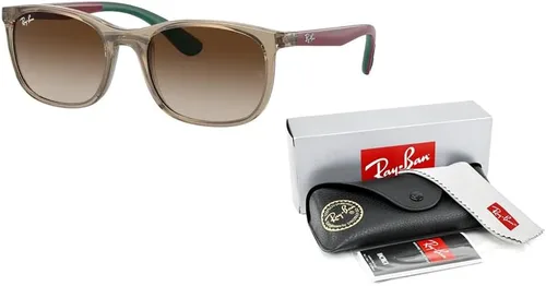 Miniatura 3 de Ray-Ban Junior RJ9076S - Lentes de sol cuadrados para niños y niñas + paquete con gafas de diseñador iWear Kt