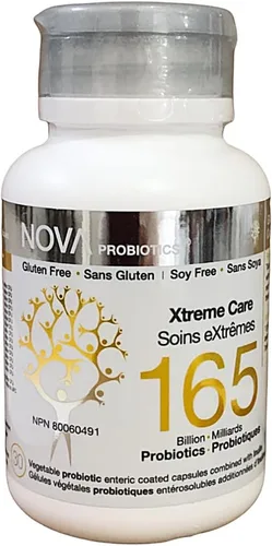 NOVA Probiotics Multi-Strain Xtreme Care 165 mil millones de probióticos por cápsula-30 VCaps