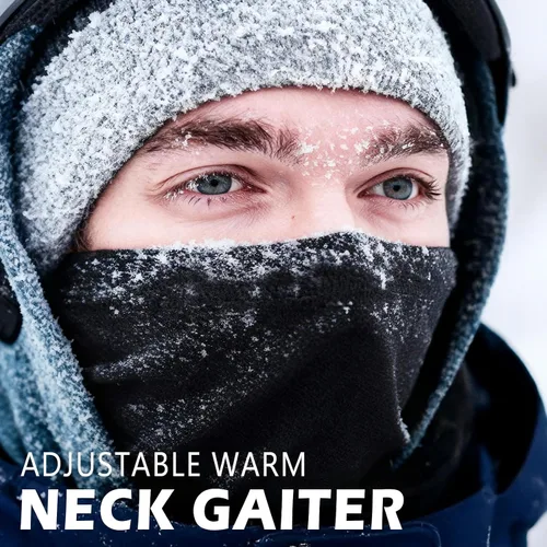 Miniatura 2 de HONGTEYA Polaina de cuello de invierno para hombres y mujeres, resistente al viento, máscara facial para clima frío, esquí, deportes al aire libre
