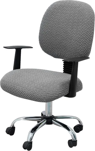 Miniatura 23 de MIFXIN - Fundas elásticas para silla de oficina de Jacquard, 2 piezas para sillas de escritorio o de la computadora, protector universal