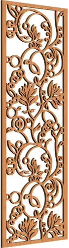 Miniatura 62 de 9 3/8"W x 24 3/8"H x 1/4"T Caspio Decorativos Paneles De Pared De Madera De Calado, Roble Rojo rojo (Red Oak)