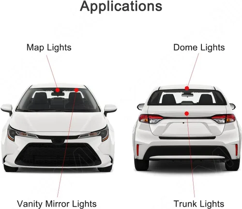 Miniatura 3 de Xpismii Juego de 6 piezas de luz LED blanca de 6000K para interior de Accord, kit de remplazo para Honda Accord 2018 2019 2020 2021 2022