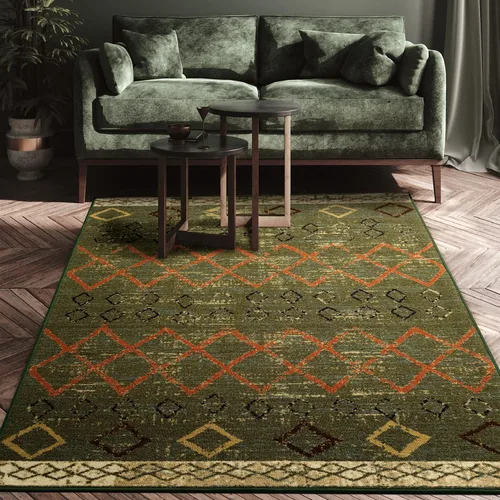 Miniatura 30 de Antep Rugs - Alfombras antideslizantes de 2 x 7 pies (antideslizante) con parte trasera de goma, de estilo antiguo, bohemio, marroquí y con pelo Azul