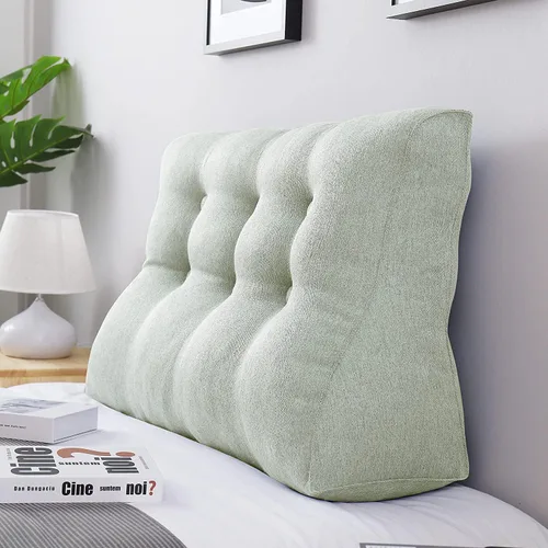 Miniatura 9 de Almohada de cuña elevada para cabecero de cama individual, cojín de apoyo para sentarse en la cama, respaldo de cama, almohada de lectura para sofá