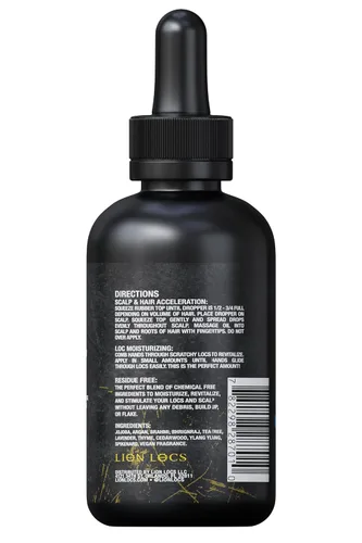 Miniatura 8 de Aceite de crecimiento y cuero cabelludo de Lion Locs para rastas, trenzas y cabello natural, promueve un crecimiento saludable, hidratación
