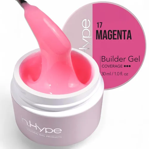 Miniatura 9 de IN.HYPE Gel duro profesional UV/LED para extensión de uñas, fortalecimiento, superposiciones de lima (lechoso #1)