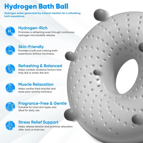 Miniatura 2 de Bombas de bola de baño de hidrógeno para aliviar los músculos y el estrés, bombas de hidrógeno molecular H2 para spa y remojo de agua rica