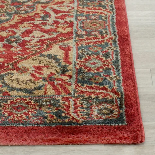 Miniatura 3 de SAFAVIEH Mahal Collection - Alfombra de pasillo, 2 pies 2 pulgadas x 6 pies, azul marino y rojo, diseño oriental tradicional, no desprende pelusa