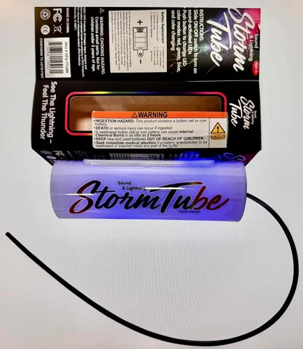 Miniatura 9 de Instrumento musical de tubo de tormenta para adolescentes y adultos: ve el rayo y siente el trueno con el tubo de tormenta. Activado por movimiento