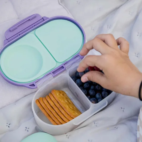 Miniatura 4 de b.box Caja de aperitivos – Mini caja Bento a prueba de fugas para niños y niños pequeños, recipientes de aperitivos de 2 compartimentos para niños