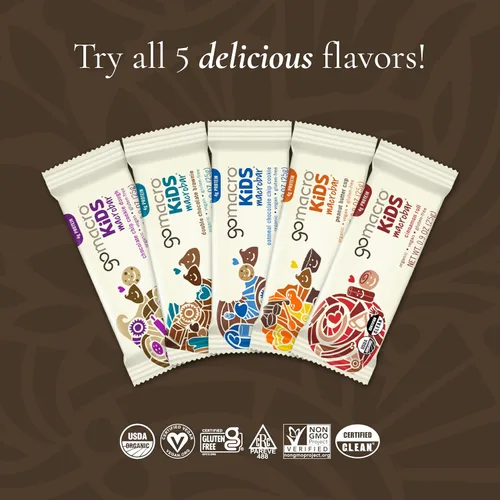 Miniatura 5 de GoMacro Kids MacroBar - Barras veganas orgánicas – Brownie de chocolate doble (barras de 0.90 onzas, 7 unidades)