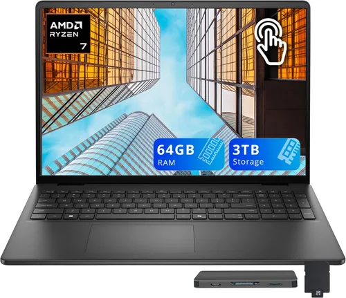 Miniatura 6 de Dell Portátil empresarial FHD+ de 16 pulgadas con pantalla táctil, procesador AMD Ryzen 7 250, DDR5 de 16 GB, almacenamiento de 2 TB
