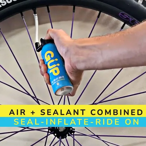 Miniatura 4 de G U P (GÜP Kwiki) Sellador e inflador de neumáticos de fijación rápida; para bicicleta de montaña, carretera, ciclocross, grava; sella y reparación