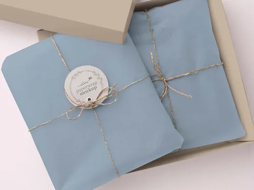 Miniatura 6 de Whaline 100 hojas de papel de seda azul polvoriento, color azul pastel, papel decorativo de arte decorativo para manualidades, embalaje, boda, Azul