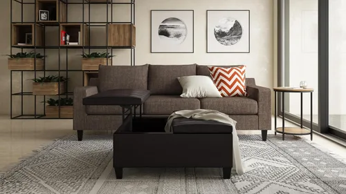 Miniatura 12 de SIMPLIHOME Jenna - Mesa auxiliar de metal, mesa redonda de metal sólido de 18 pulgadas de ancho, mesa auxiliar natural industrial o mesa pequeña