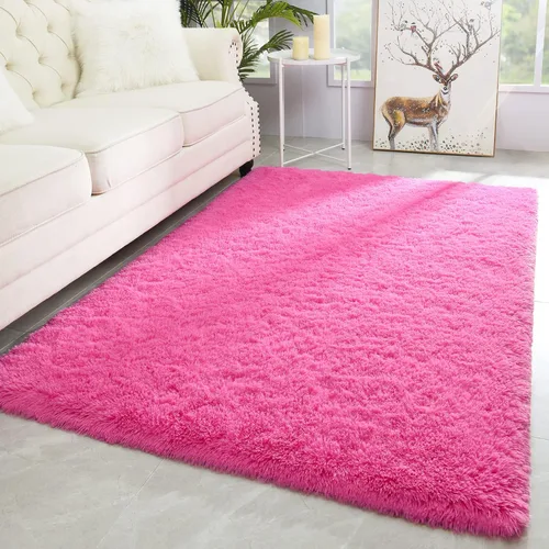 Miniatura 53 de Merelax Alfombra Moderna Suave y Esponjosa Shaggy para Dormitorio Sala de Estar Decoración de Sillas Pequeñas Alfombras Tapetes para Pies Piso, Verde