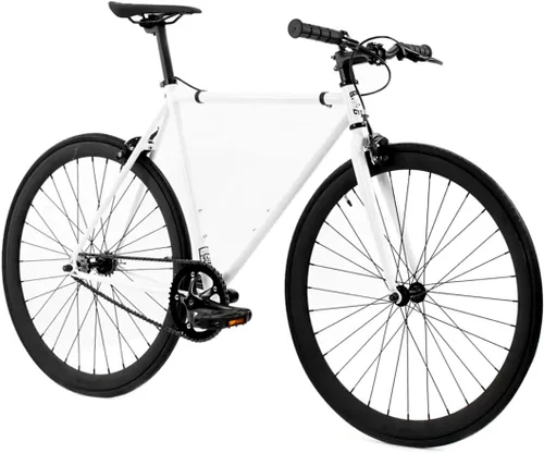 Golden Cycles Bicicleta de engranaje fija de una sola velocidad con frenos delanteros y traseros