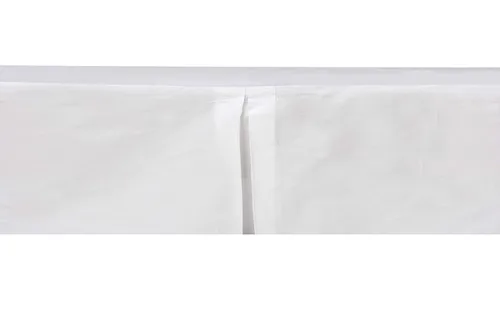 Miniatura 4 de Bacati Falda de cama sólida para cuna/niño pequeño, color blanco, 13 pulgadas