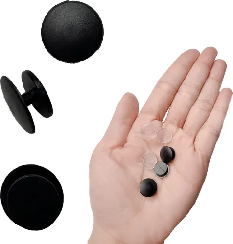 Miniatura 2 de DANUDON 300 botones de plástico con hebilla, botones de dijes para zapatos, pulseras negras y transparentes, adornos de espalda, botones redondos
