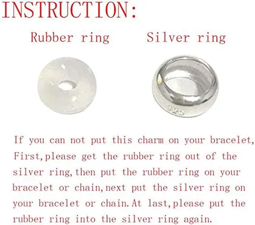 Miniatura 2 de Colgantes de clip de plata de ley para pulseras Pandora