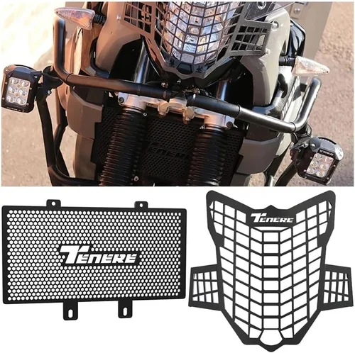 Miniatura 4 de Radiador Rejilla Guardia motocicleta Accesorios Radiador Protector de tanque de agua Rejilla de protección para Ya&maha XT660Z Tenere XTZ660 XT660 Z