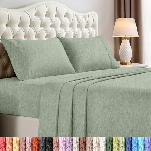 Miniatura 36 de Juego de sábanas King de Utopia Bedding – Juego de 4 sábanas para cama King, microfibra suave y transpirable, incluye 1 sábana bajera, 1 sábana Beige