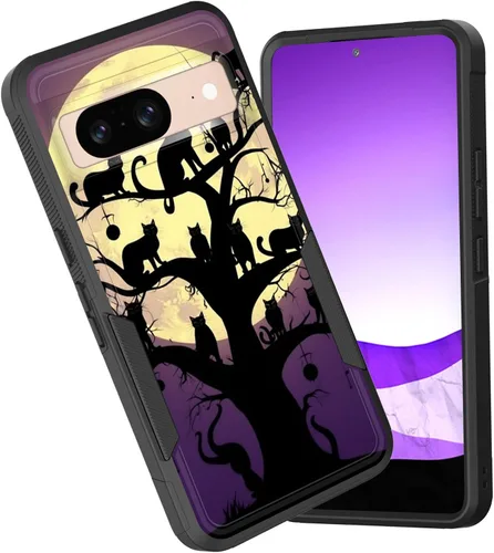 Miniatura 21 de Funda para Pixel 6A, funda híbrida de doble capa resistente a prueba de golpes de policarbonato duro de silicona suave TPU para Google Pixel 6A