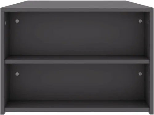 Miniatura 6 de Grey Engineered Wood Coffee Table, Rectangular Matte Finish Living Room Table, 39.4 x 23.6 Inch Modern Mesa de Centro para Sala with Storage Home