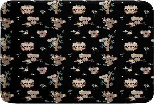Miniatura 22 de Erosebridal Tapete de baño bohemio azteca de 16 x 24 pulgadas, color blanco y negro con estampado de flechas geométricas, alfombras de baño bohemias