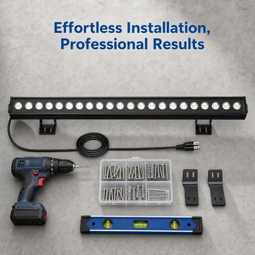 Miniatura 7 de Paquete de 2 luces de pared para exteriores de 72 W, 40 pulgadas, 5000 K, luz diurna blanca LED, barra de luz LED de 120 V, impermeable, IP67