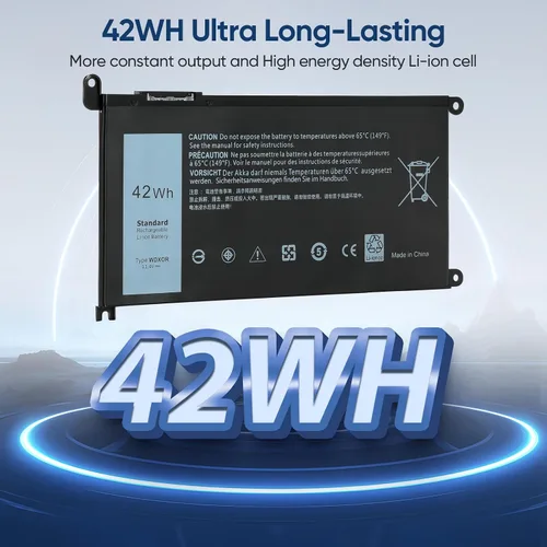 Miniatura 6 de 42WH WDX0R - Batería de repuesto para laptop Dell Inspiron 13 15 5000 7000 Series 5567 5570 7378 7573 7579 5565 5379 5378 Latitude 3390 3190 Vostro