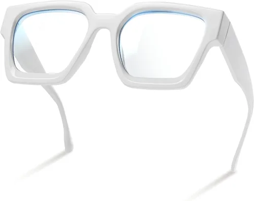 Miniatura 14 de livho Marco de gafas de gran tamaño para mujer y hombre, lentes rectangulares de moda para computadora, marco elegante *Tortuga de coco