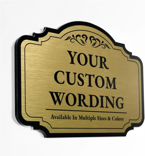 Miniatura 38 de SPEEDYORDERS Letreros metálicos personalizados, letreros de aluminio personalizados, 36 x 24 pulgadas, plata cepillada, palabras y citas, decoración