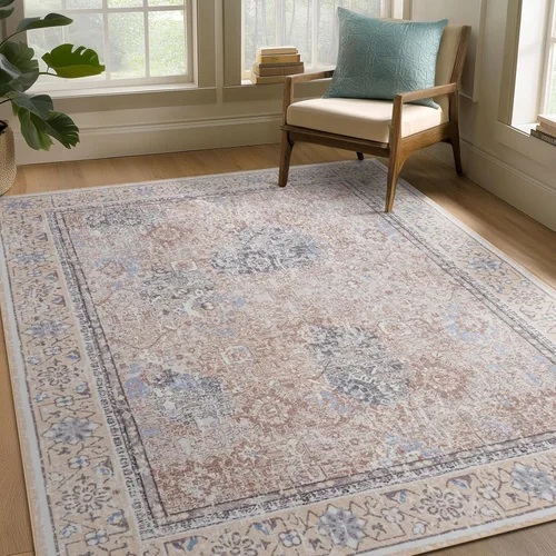 Alfombra Boho de Ashler, alfombras de 5 x 7 pulgadas, alfombras vintage, alfombras grandes para sala de estar, dormitorio, cocina, cena, decoración