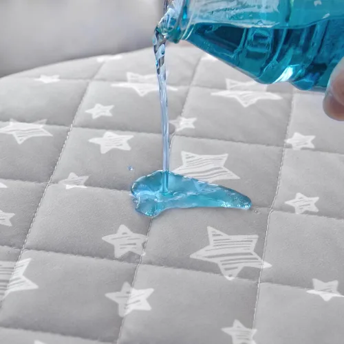 Miniatura 2 de Paquete de 2 protectores de colchón para cuna, impermeables, acolchados, de 52 x 28 pulgadas, extra suave, transpirable, para cama de niños Estrella
