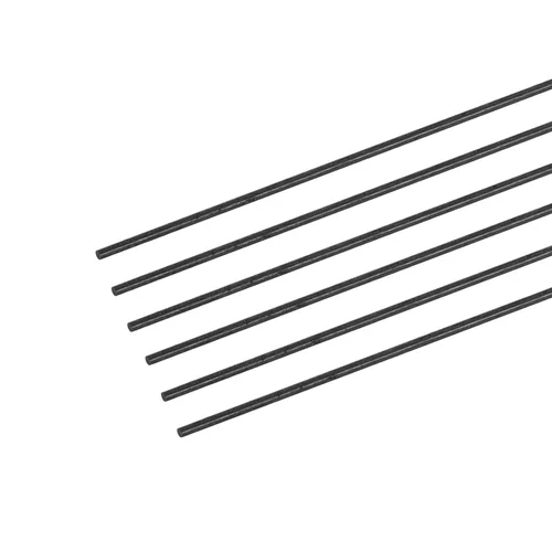 Miniatura 9 de MECCANIXITY Varilla de fibra de carbono, 0.157 in x 5.906 in para RC Plane DIY Herramienta Tubo de ala Quadcopter Brazo, Paquete de 6