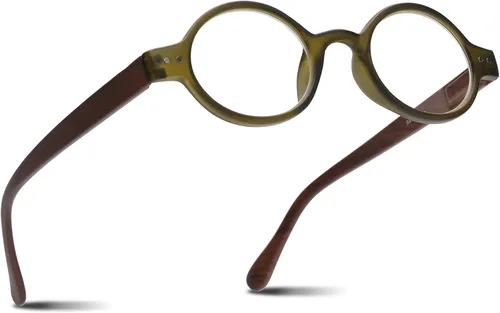 Miniatura 18 de 2SeeLife Gafas de lectura pequeñas y redondas TR-90 para hombres y mujeres - Ajuste estrecho-medio, marco resistente, bisagras de resorte, lectores