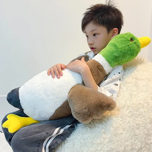 Miniatura 5 de Peluche de Pato Real Tanha, Animales de Peluche de Pato, Juguetes de Peluche de Pato Real para Bebé (75cm / 30 pulgadas)