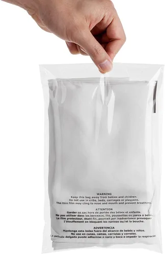 Miniatura 5 de Shop4Mailers 12 x 16 bolsas resellables de celofán transparente con advertencia de asfixia, sobres autosellados, 1,2 mil (paquete de 1000)