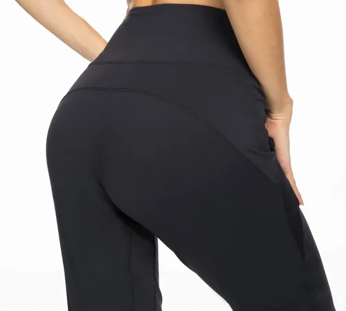 Miniatura 4 de Kcutteyg - Pantalones deportivos de cintura alta con bolsillos para mujer, pantalones deportivos suaves para descanso, correr y entrenamiento