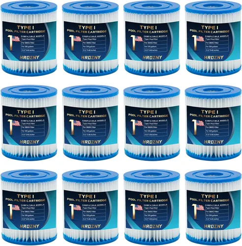 Miniatura 10 de Hrozny Cartucho de filtro de piscina tipo I, cartucho de filtro de piscina tamaño 1 para 58093, para bombas de filtro Summer Waves 300/330 Gal/h