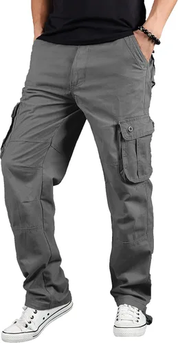 Miniatura 2 de TIANBA Pantalones militares de senderismo para hombre, pantalones casuales para exteriores, ligeros, tácticos, con múltiples bolsillos