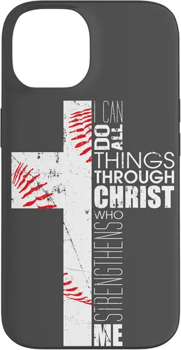 Miniatura 4 de Baseball Phone Case Christian Bible Verse Philippians 4:13 Case for iPhone 17