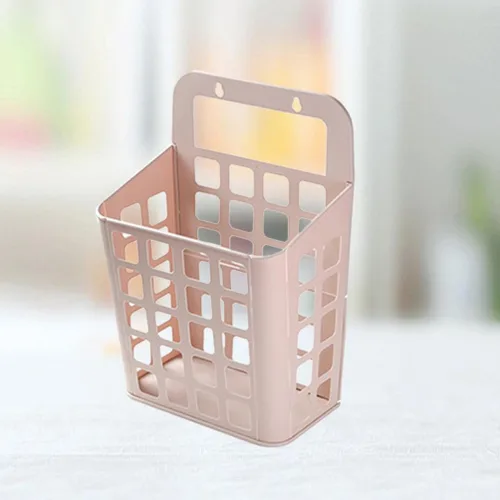 Miniatura 8 de Zerodeko Cesta de plástico para la ropa, rosa, plegable, ligera, 15 x 15 x 12 pulgadas