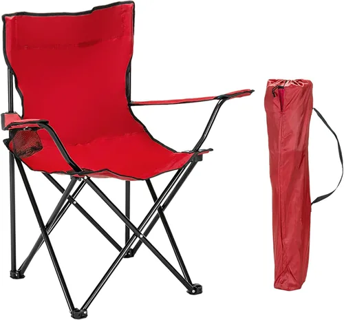 Miniatura 10 de Sillas plegables de campamento para adultos, sillas de campamento plegables con portavasos y bolsa exterior, silla ligera y portátil al aire libre