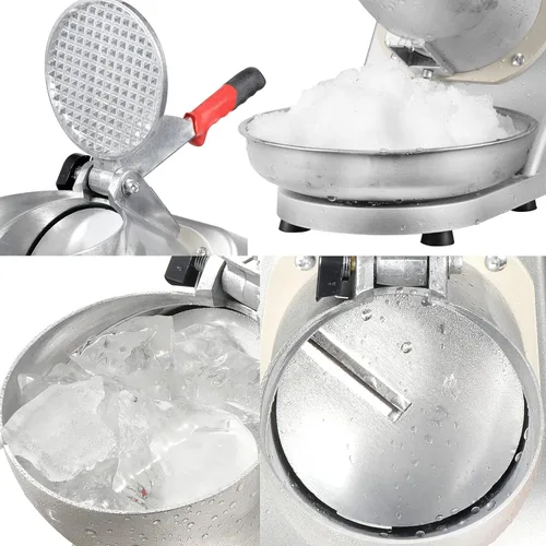 Miniatura 4 de Máquina de afeitar eléctrica de hielo de 300 W, máquina de hielo afeitado, máquina de cono de nieve, trituradora de hielo, hoja de acero inoxidable